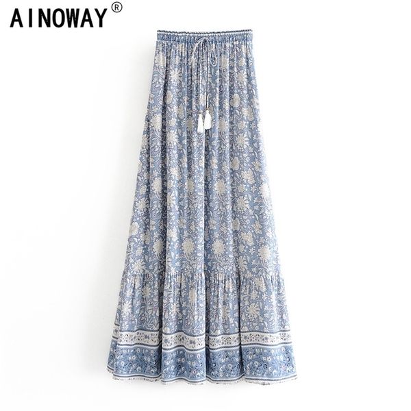 vintage chic fashion women hippie beach bohemian floral print skirts high waist maxi a-line boho skirt femme 220322, Black
vintage chic fashion women hippie beach bohemian floral print skirts high waist maxi a-line boho skirt femme 220322, Black