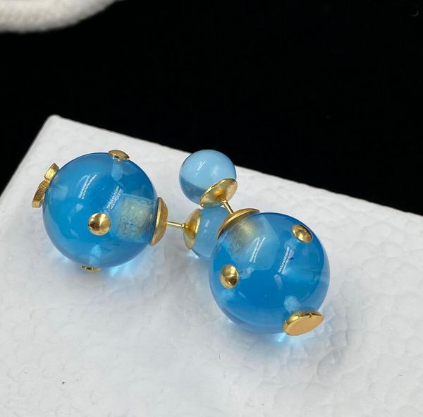 retro designer blue round ball earring stud fashion earrings bijoux for womens lady party wedding lovers gift jewelry with box, Golden;silver
retro designer blue round ball earring stud fashion earrings bijoux for womens lady party wedding lovers gift jewelry with box, Golden;silver