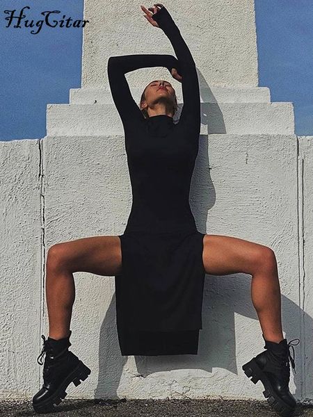 side spilt ribbed turtleneck concise maxi dress robe 2022 female bodycon softy vestido elegant lady high street, Black;gray
side spilt ribbed turtleneck concise maxi dress robe 2022 female bodycon softy vestido elegant lady high street, Black;gray