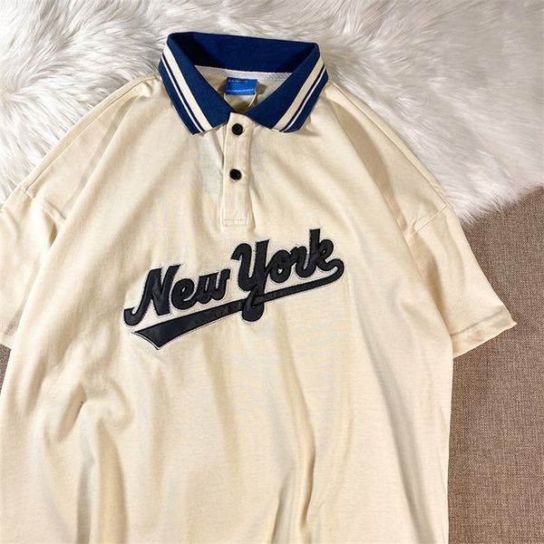 retro design reflected letters embroidery polo t shirt women summer american vintage style harajuku teens girls tees 220511, White
retro design reflected letters embroidery polo t shirt women summer american vintage style harajuku teens girls tees 220511, White