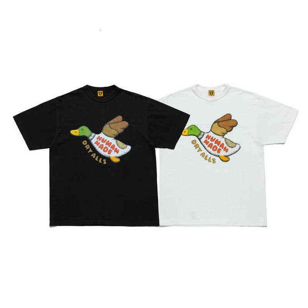 made human slub cotton cartoon printed men's and women's couple t-shirt loose casual round neck short sleeve, White;black
made human slub cotton cartoon printed men's and women's couple t-shirt loose casual round neck short sleeve, White;black