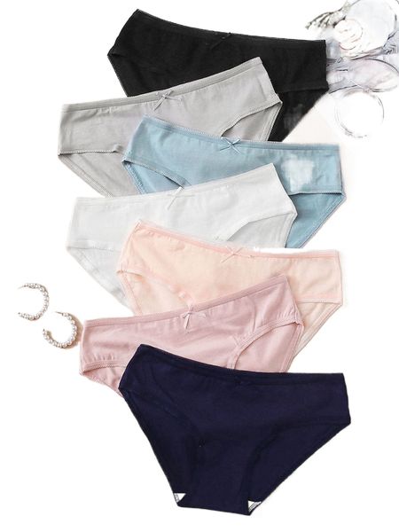 7pack solid panty set m0rq#, Black;red 
7pack solid panty set m0rq#, Black;red