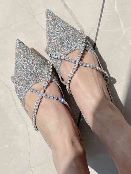 dress shoes women's shoes sequin pointed cross drill chain suede flat sole single high heels wedding, Black
dress shoes women's shoes sequin pointed cross drill chain suede flat sole single high heels wedding, Black