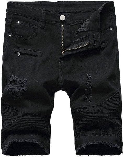 men's casual denim shorts classic fit ripped distressed summer jeans shorts t7tj#, White;black
men's casual denim shorts classic fit ripped distressed summer jeans shorts t7tj#, White;black