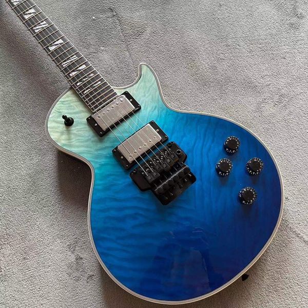 custom shop electric guitar.blue color flame ebony fingerboard mahogany body 6 stings guitarra
custom shop electric guitar.blue color flame ebony fingerboard mahogany body 6 stings guitarra