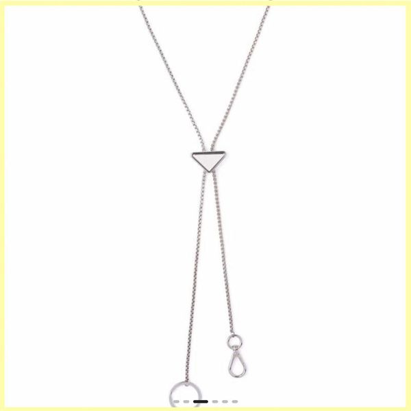 mens womens designer necklace fashion triangle silver necklaces sweater chain pendant neckwear for women luxury jewelry key chain 221t
mens womens designer necklace fashion triangle silver necklaces sweater chain pendant neckwear for women luxury jewelry key chain 221t