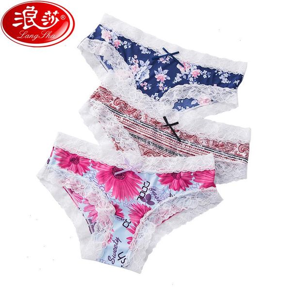 langsha 3pcs set women panties lace underwear girls knickers fashion floral lingerie female seamless briefs underpants, Black;pink
langsha 3pcs set women panties lace underwear girls knickers fashion floral lingerie female seamless briefs underpants, Black;pink