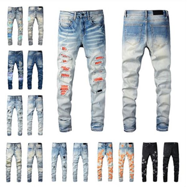 new jeans arrivals mens luxury designer denim jeans holes trousers biker pants men's clothing, Blue
new jeans arrivals mens luxury designer denim jeans holes trousers biker pants men's clothing, Blue