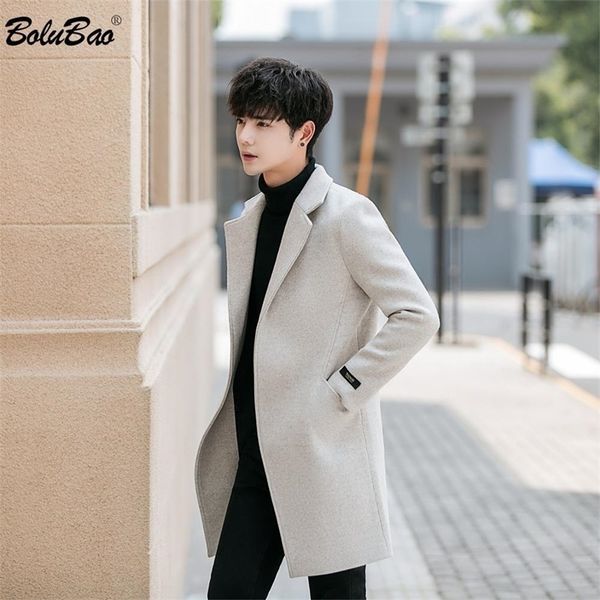 bolubao brand men wool blend coats autumn winter new men s solid color mid length wool blend coat fashion casual wool coat male lj201106, Black
bolubao brand men wool blend coats autumn winter new men s solid color mid length wool blend coat fashion casual wool coat male lj201106, Black
