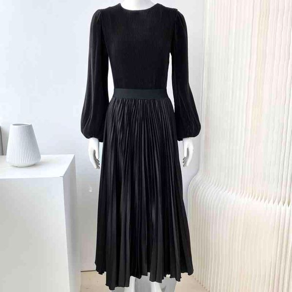 casual dresses foreign trade original single high-end temperament hepburn style black round neck lantern sleeve waist pleated skirt big swin, Black;gray
casual dresses foreign trade original single high-end temperament hepburn style black round neck lantern sleeve waist pleated skirt big swin, Black;gray