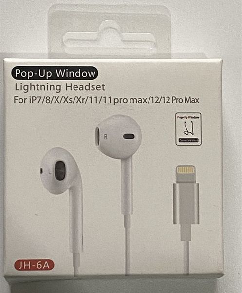 8pin lighting wired earbuds fone bluetooth 5.0 auto pop up window wired headphone hifi with mic earphone for iphone 7/8/x/11/12
8pin lighting wired earbuds fone bluetooth 5.0 auto pop up window wired headphone hifi with mic earphone for iphone 7/8/x/11/12