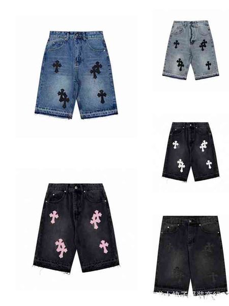 factory online export designer brand shorts ch croix cross skinned jeans fashion men's and women's casual loose couple pants, White;black
factory online export designer brand shorts ch croix cross skinned jeans fashion men's and women's casual loose couple pants, White;black