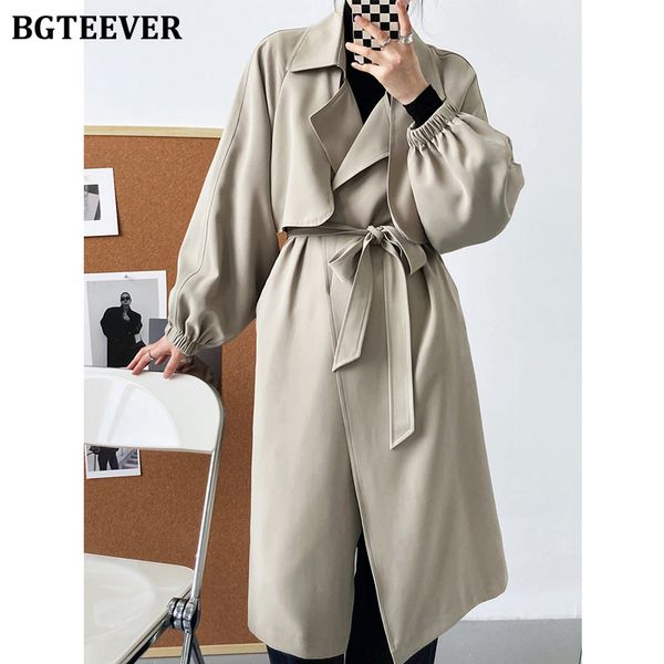 stylish chic lapel women long trench coats elegant lantern sleeve lace-up female windbreaker autumn winter ladies coats, Tan;black
stylish chic lapel women long trench coats elegant lantern sleeve lace-up female windbreaker autumn winter ladies coats, Tan;black