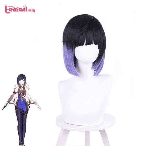 l-email wig genshin impact yelan cosplay short 35cm mixed color straight woman s heat resistant synthetic hair220505, Black
l-email wig genshin impact yelan cosplay short 35cm mixed color straight woman s heat resistant synthetic hair220505, Black
