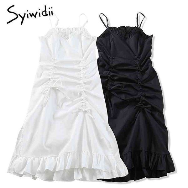 ruffles camis high waist dresses women sleeveless midcalf vneck aline clothing summer korean fashion dress 210415, Black;gray
ruffles camis high waist dresses women sleeveless midcalf vneck aline clothing summer korean fashion dress 210415, Black;gray