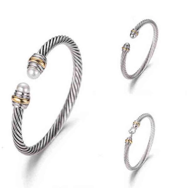 luxury dy bracelet designer twisted pearl head women bangles fashion versatile twist bracelets jewelry platinum plated wedding gifts bangle, Black
luxury dy bracelet designer twisted pearl head women bangles fashion versatile twist bracelets jewelry platinum plated wedding gifts bangle, Black