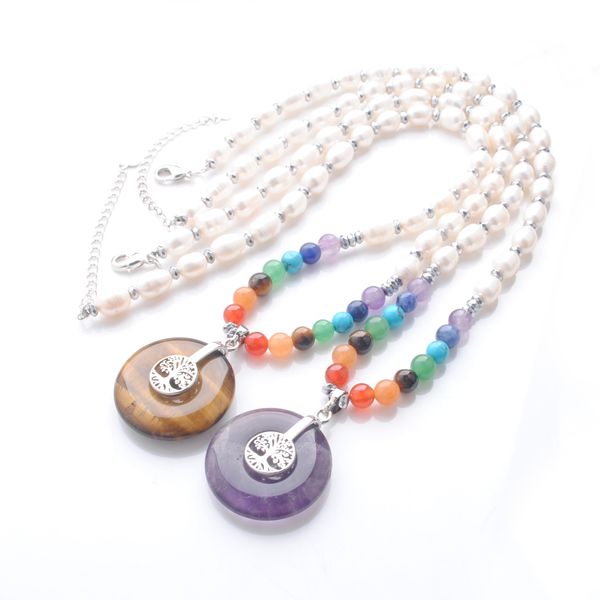 gemstone pendant pearls necklace natural 7 chakra stone beaded necklaces pendulum amulet for female jewelry popular fashion dbf317, Silver
gemstone pendant pearls necklace natural 7 chakra stone beaded necklaces pendulum amulet for female jewelry popular fashion dbf317, Silver