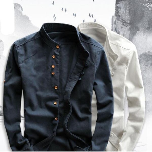 mens cotton linen long sleeve men casual slim mandarin collar shirts summer beach shirt plus size 6xl 220725, White;black
mens cotton linen long sleeve men casual slim mandarin collar shirts summer beach shirt plus size 6xl 220725, White;black