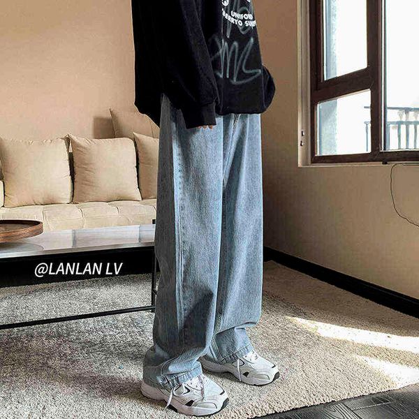 autumn cotton multicolor jeans mens fashion casual baggy wide-leg jeans men streetwear loose hip-hop straight denim trousers men t220726, Blue
autumn cotton multicolor jeans mens fashion casual baggy wide-leg jeans men streetwear loose hip-hop straight denim trousers men t220726, Blue