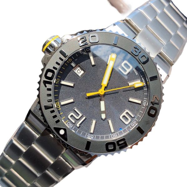 sports diving men's watch 43mm ceramic large dial luminous stainless steel strap sapphire mirror 300 waterproof sw200 swiss movement ou, Slivery;brown
sports diving men's watch 43mm ceramic large dial luminous stainless steel strap sapphire mirror 300 waterproof sw200 swiss movement ou, Slivery;brown
