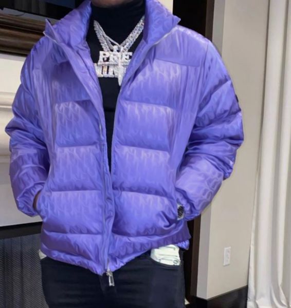 oblique print mens down puffer jackets technical embroidery letter with double zipper structure left sleeve letters purple jacket 7 color se, Black
oblique print mens down puffer jackets technical embroidery letter with double zipper structure left sleeve letters purple jacket 7 color se, Black