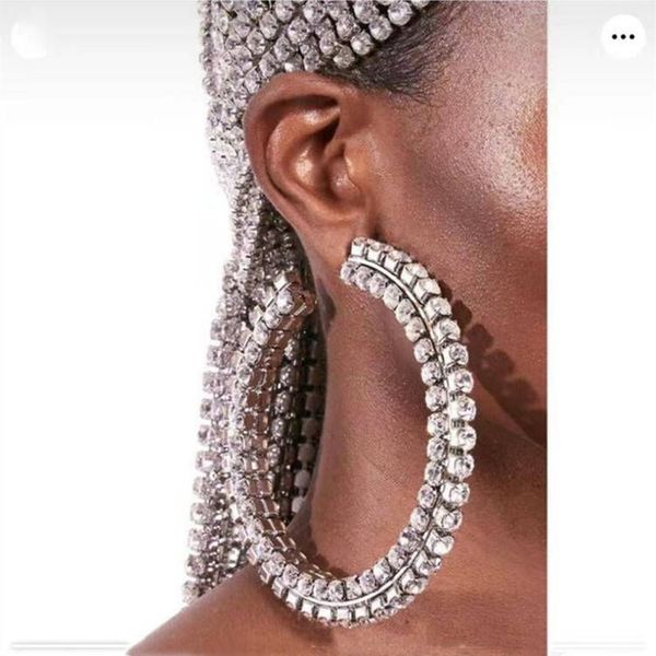 exaggerated stacked crystal big round hoop earrings jewelry for women party gift luxury rhinestones c shaped circle 220718, Golden;silver
exaggerated stacked crystal big round hoop earrings jewelry for women party gift luxury rhinestones c shaped circle 220718, Golden;silver