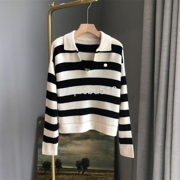 women's knits & tees correct version striped sweater early spring style fashion lapel loose long sleeve sweater top, White
women's knits & tees correct version striped sweater early spring style fashion lapel loose long sleeve sweater top, White