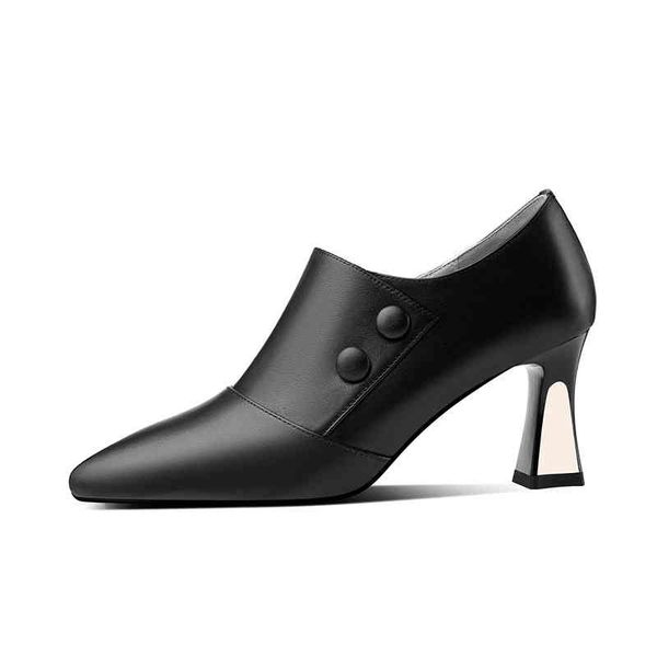 dress shoes spring and autumn women's shoes pointed thick heels high zipper nest cowhide bare boots celebrity single byjr, Black
dress shoes spring and autumn women's shoes pointed thick heels high zipper nest cowhide bare boots celebrity single byjr, Black