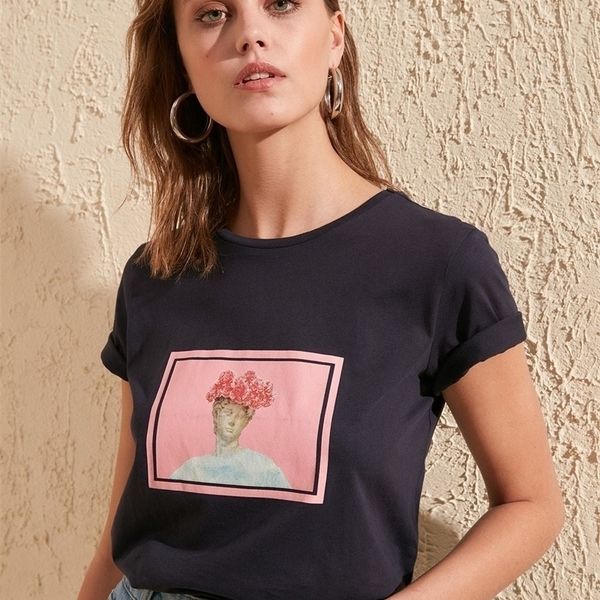 trendyol womens cotton tshirts brown printed knitted for women basic tshirt twoss20ts0230 y200412, White
trendyol womens cotton tshirts brown printed knitted for women basic tshirt twoss20ts0230 y200412, White