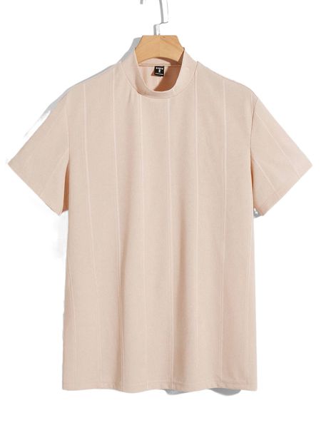 men rib-knit mock neck tee i1ko#, White;black
men rib-knit mock neck tee i1ko#, White;black