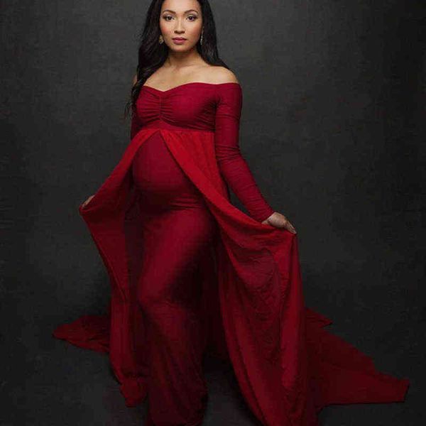 shoulderless long sleeve pregnancy dress pgraphy props maternity maxi gown dresses for p shoot pregnant women clothes g220418, White
shoulderless long sleeve pregnancy dress pgraphy props maternity maxi gown dresses for p shoot pregnant women clothes g220418, White