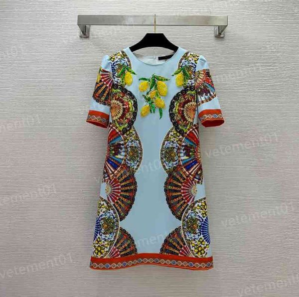designer dresses fashion brand chest embroidered print a-line fit slim short sleeve dress casual long dress for women clothing 0912, Black;gray
designer dresses fashion brand chest embroidered print a-line fit slim short sleeve dress casual long dress for women clothing 0912, Black;gray