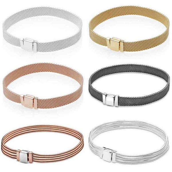 2020 new 100% 925 sterling silver reflexions bracelet fit european charm beads for women gift original fashion diy jewelry gift aa220315, Golden;silver
2020 new 100% 925 sterling silver reflexions bracelet fit european charm beads for women gift original fashion diy jewelry gift aa220315, Golden;silver