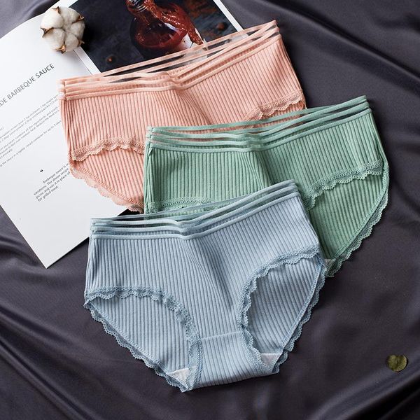 womens threaded cotton panties japanese style girls briefs mid-waist solid seamless lace underpants lingerie cute underwear, Black;pink
womens threaded cotton panties japanese style girls briefs mid-waist solid seamless lace underpants lingerie cute underwear, Black;pink