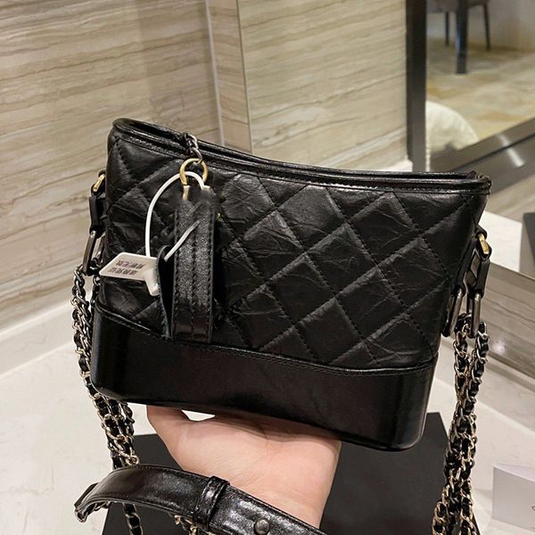 womens luxury designer classical hobo calfskin bags 24cm gold metal chains cross body shoulder genuine leather black hardware cowhide with c
womens luxury designer classical hobo calfskin bags 24cm gold metal chains cross body shoulder genuine leather black hardware cowhide with c