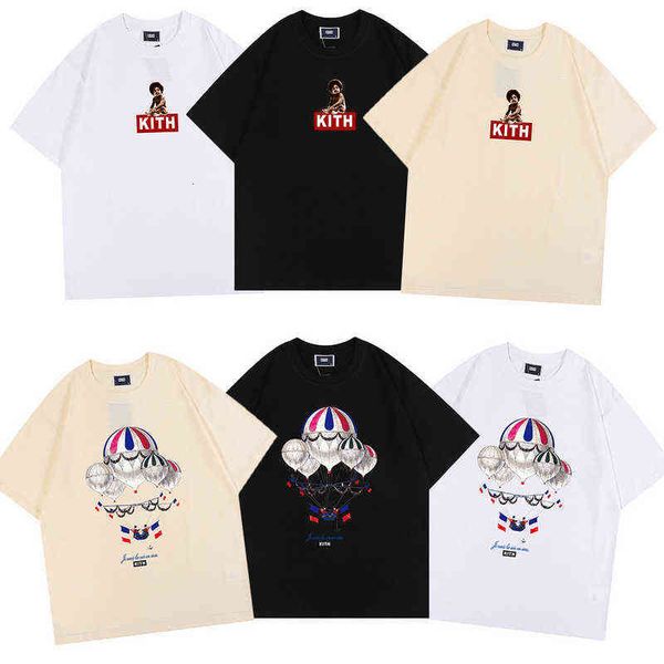 wholesale 22ss ins tide brand kith high street men's t-shirts people air balloon city street scene print tee men and women loose couple, White;black
wholesale 22ss ins tide brand kith high street men's t-shirts people air balloon city street scene print tee men and women loose couple, White;black