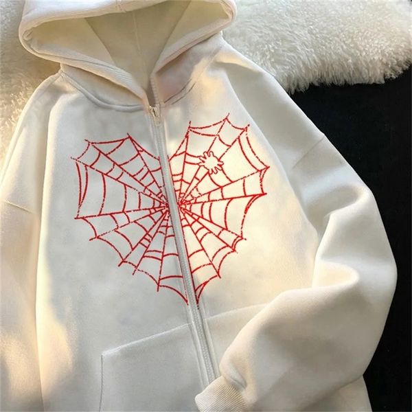 spider web print jacket y2k jacket loose retro long sleeve fleece jacket zip hoodie halloween sports fashion couple hoodie 220812, Black;brown
spider web print jacket y2k jacket loose retro long sleeve fleece jacket zip hoodie halloween sports fashion couple hoodie 220812, Black;brown