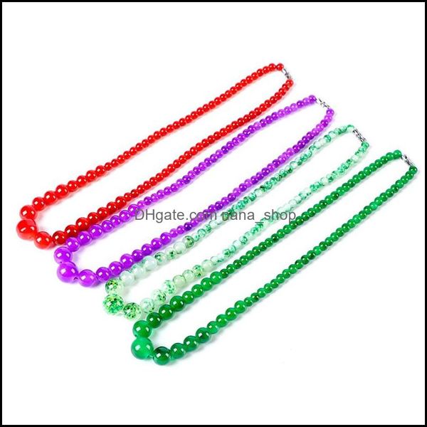 beaded necklaces pendants jewelry 8mm colorf glass bead handmade retro for women girl lover party club dhcrq, Silver
beaded necklaces pendants jewelry 8mm colorf glass bead handmade retro for women girl lover party club dhcrq, Silver