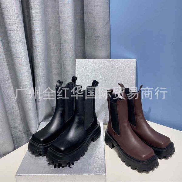 boots high end textured cowhide handsome big long legs thick bottom net red chimney boots winter round head middle heel short women, Black
boots high end textured cowhide handsome big long legs thick bottom net red chimney boots winter round head middle heel short women, Black