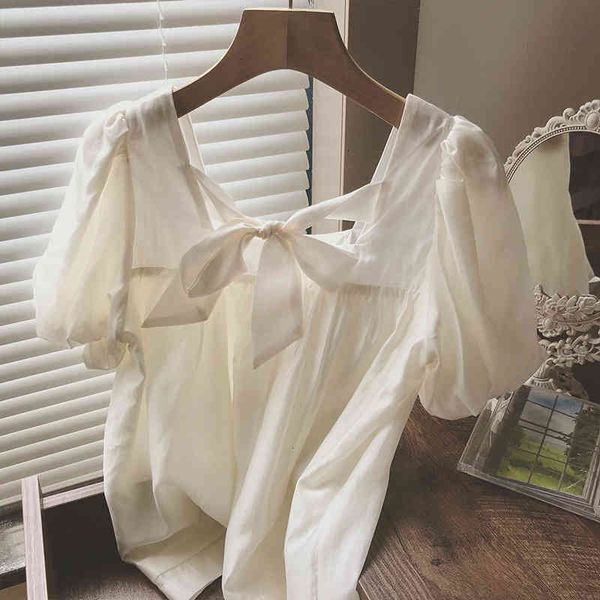 women's blouses shirts 2022 back lace up square neck bubble sleeve shirt women's 2022 summer french chic baby small 0w6g, White
women's blouses shirts 2022 back lace up square neck bubble sleeve shirt women's 2022 summer french chic baby small 0w6g, White
