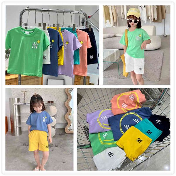 clothing sets mlb children's boys and girls' older children korean fashion brand back smiling face ny short sleeve t-shirt shorts, White
clothing sets mlb children's boys and girls' older children korean fashion brand back smiling face ny short sleeve t-shirt shorts, White