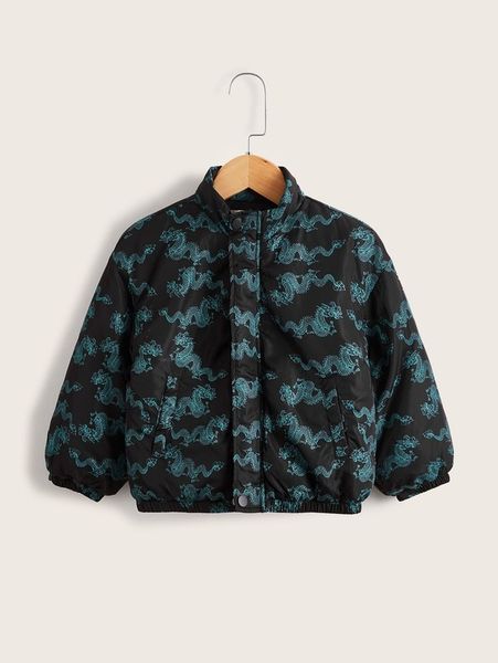 toddler boys chinese dragon print winter coat she, Blue;gray
toddler boys chinese dragon print winter coat she, Blue;gray