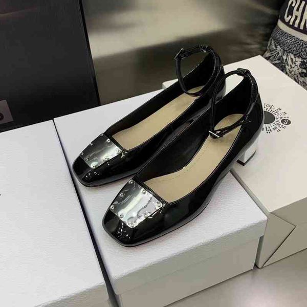 retro women's dress shoes varnish leather spring cliff with ankle strap mary janes ballet shoes square head high heels, Black
retro women's dress shoes varnish leather spring cliff with ankle strap mary janes ballet shoes square head high heels, Black