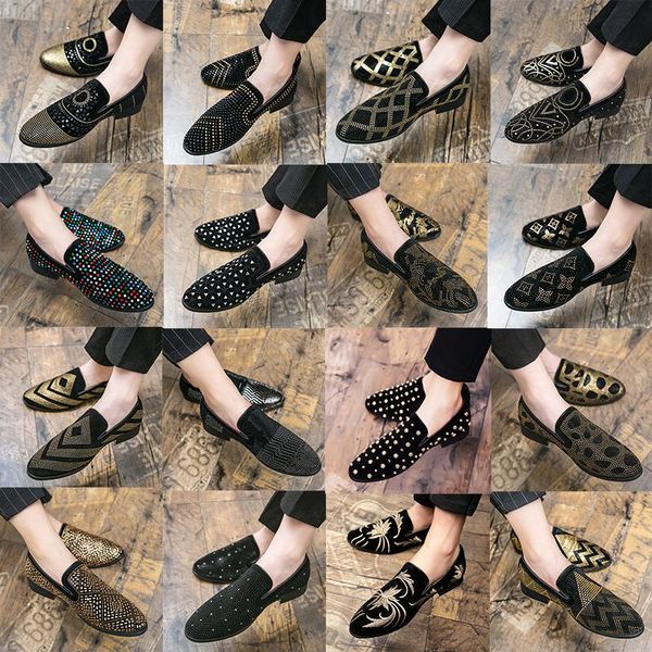 rhinestone luxury brand men dress shoes flat casual shoe business office oxfords party wedding genuine leather designers suede loafer, Black
rhinestone luxury brand men dress shoes flat casual shoe business office oxfords party wedding genuine leather designers suede loafer, Black