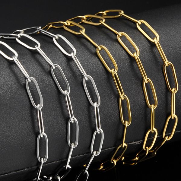 hip hop stainless steel 3.5mm 4.0mm rectangle chain women's choker necklace for men hiphop jewelry gift, Silver
hip hop stainless steel 3.5mm 4.0mm rectangle chain women's choker necklace for men hiphop jewelry gift, Silver