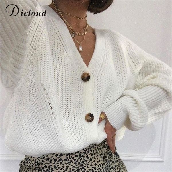 dicloud white cardigan women winter long batwing sleeve oversized knitted sweater hollow out knitwear korean style lj201126, White;black
dicloud white cardigan women winter long batwing sleeve oversized knitted sweater hollow out knitwear korean style lj201126, White;black
