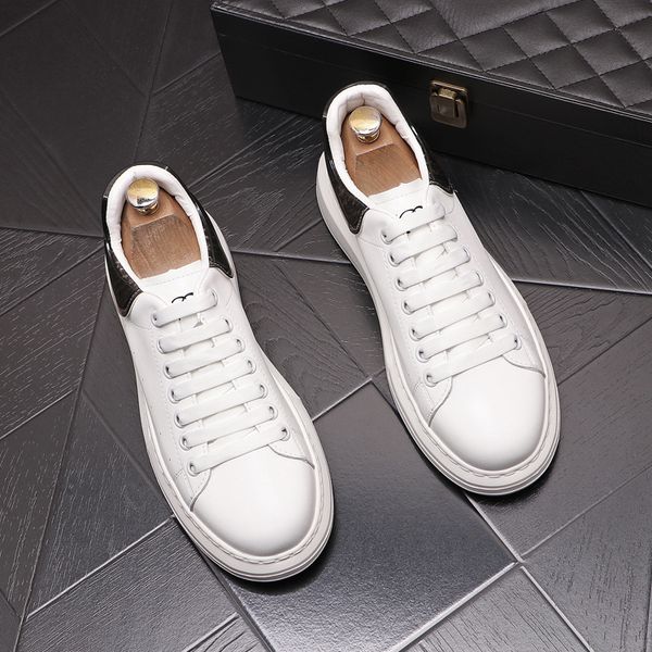 white business wedding dress party shoes luxury designer thick bottom men lace up casual sneakers fashion round toe driving walking loafers, Black
white business wedding dress party shoes luxury designer thick bottom men lace up casual sneakers fashion round toe driving walking loafers, Black