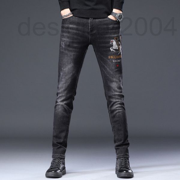 men's jeans designer autumn fashion brand men's jeans trend personalized embroidery elastic slim fit small foot long pants paje, Blue
men's jeans designer autumn fashion brand men's jeans trend personalized embroidery elastic slim fit small foot long pants paje, Blue