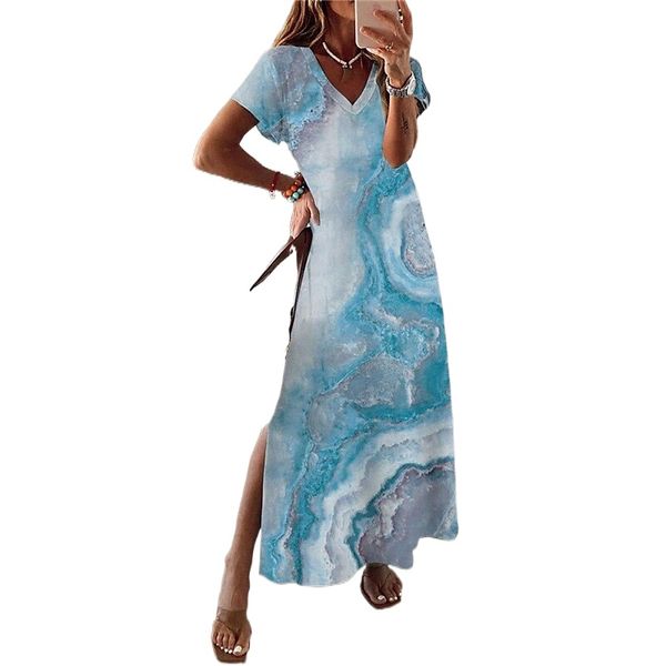 women's shift dress maxi long dress blue short sleeve color gradient split print spring summer v neck elegant casual vacation 2022 s, Black;gray
women's shift dress maxi long dress blue short sleeve color gradient split print spring summer v neck elegant casual vacation 2022 s, Black;gray