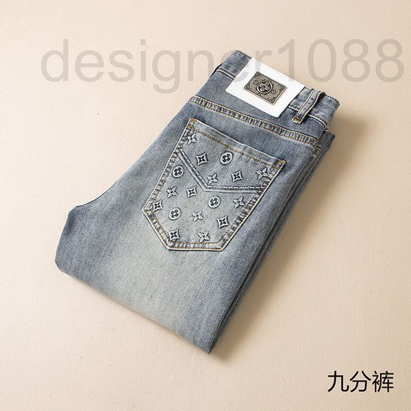 men's jeans designer fashion brand korean cowboy men's cropped pants 2022 summer new trend slim fit small foot elastic z4h5, Blue
men's jeans designer fashion brand korean cowboy men's cropped pants 2022 summer new trend slim fit small foot elastic z4h5, Blue
